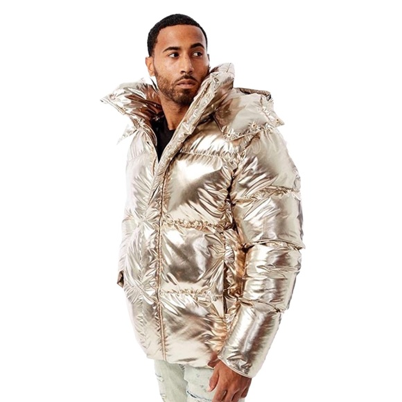 JORDAN CRAIG Men’s Toronto Bubble Jacket in Gold - Picture 10 of 11